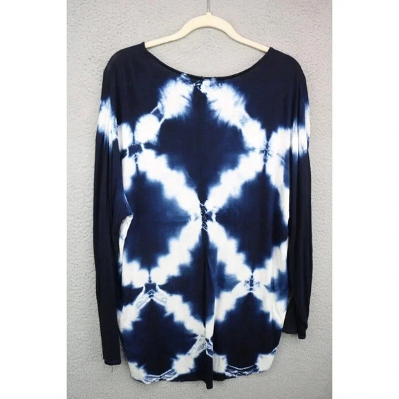 Nanette Lepore Long Sleeve Tie-Dye Tunic-Size Large-Boho-Hippie - Picture 9 of 11